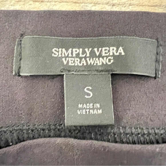 NWT Vera Wang black skinny mid rise legging pants size small S B173 - Picture 2 of 4